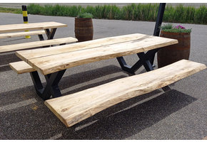 Picknicktafel populieren 250 x 100 x 6 cm