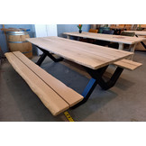 Picknicktafel eikenhout 250 x 100  cm | Picknick onderstel