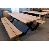 Picknicktafel eikenhout 250 x 100  cm | Picknick onderstel