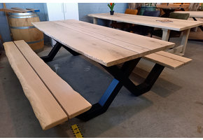 Picknicktafel eikenhout 250 x 100 cm