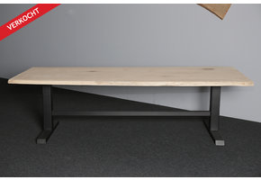 Boomstamtafel eikenhout 260 x 95 cm