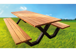 Picnictafel hardhout 300 x 100