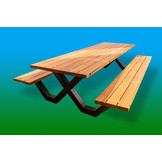 Picnictafel hardhout 300 x 100