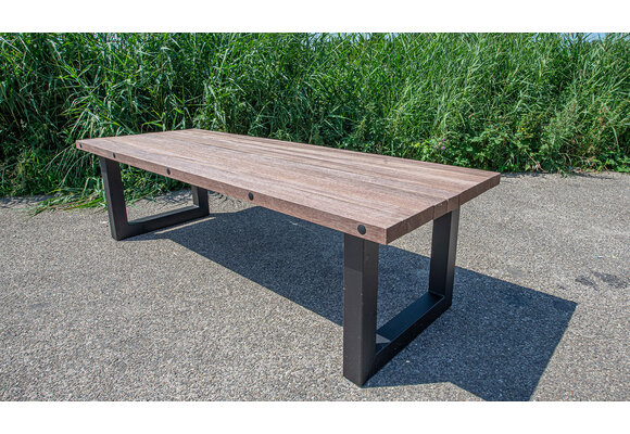 Buitentafel azobé 280 x 100  cm