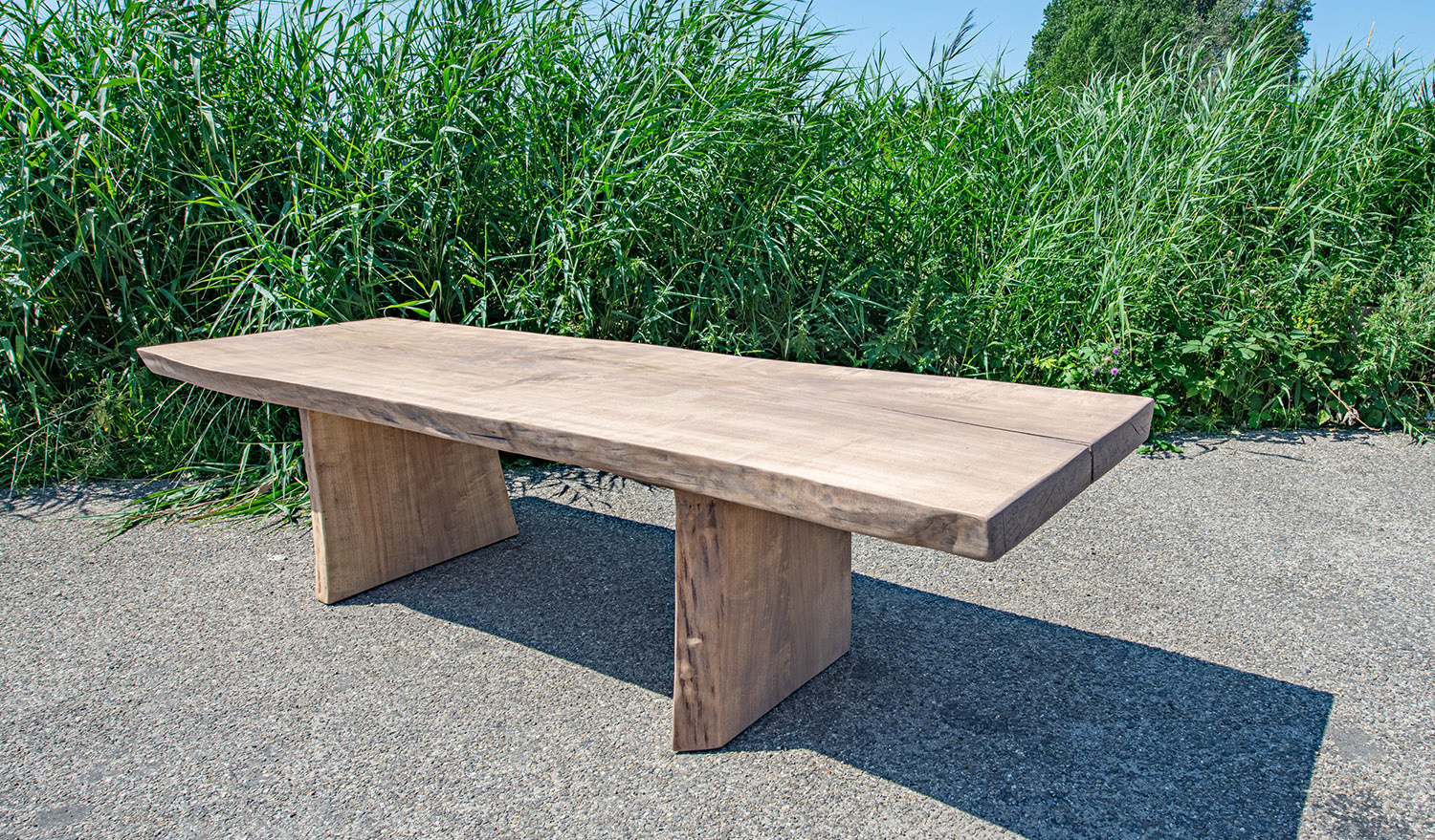 Buitentafel populier 280 x 100 cm