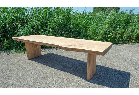 Massief populieren tuintafel 300x90
