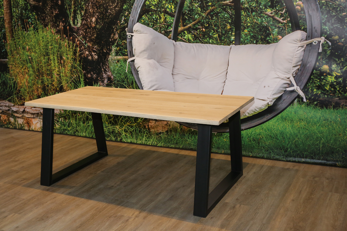 Eikenhouten boomstamtafels 3 cm dik