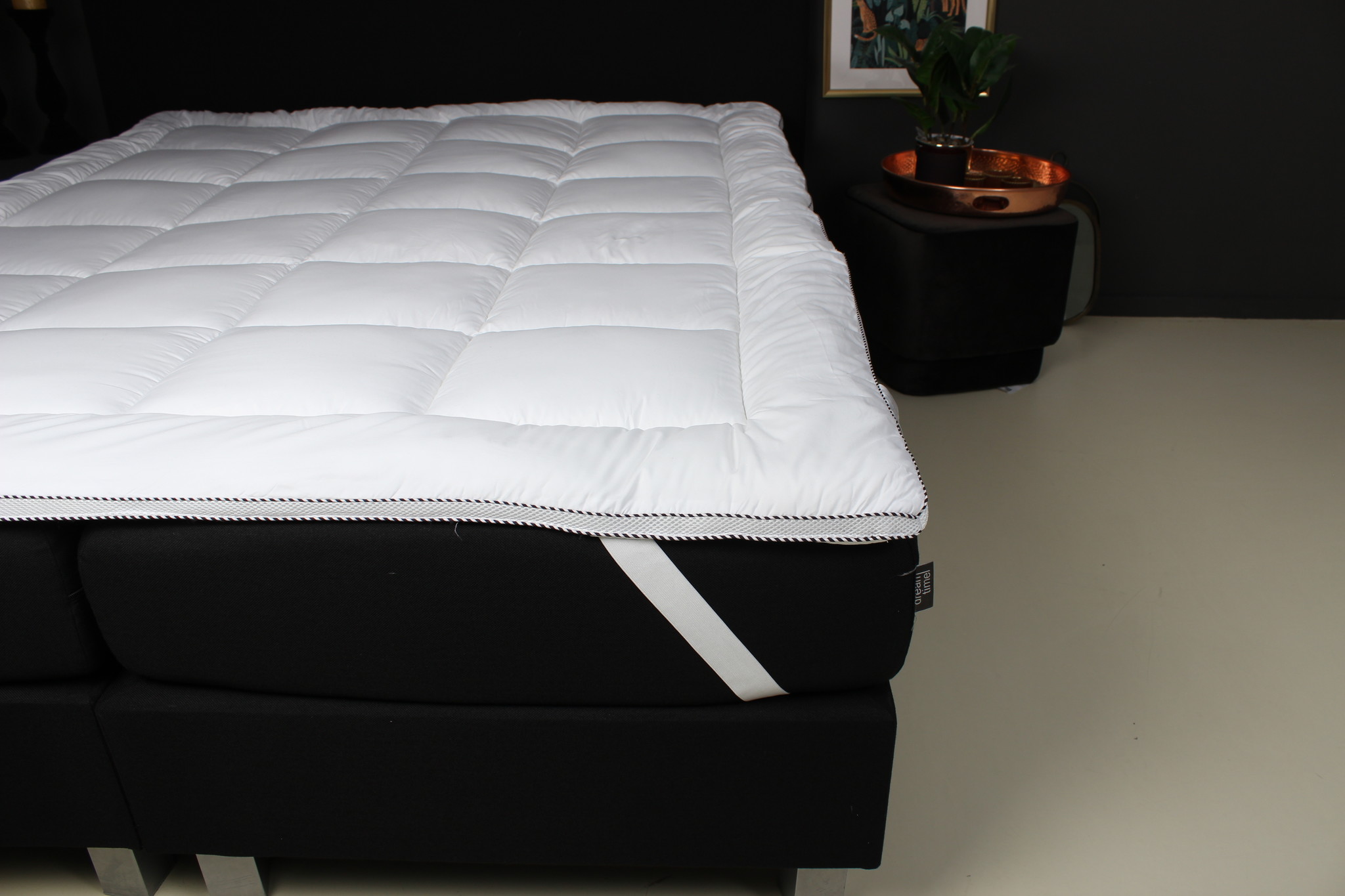 80_x_200 cm White Polyester mattress topper SLEEPMED 3D Air Hotel Top 