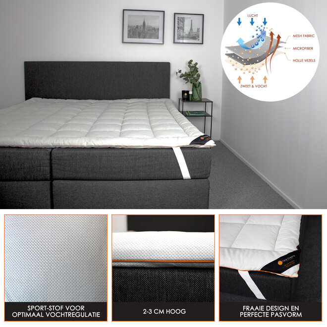 Nice Dreams - 4D Topper - Zachte topper voor matras