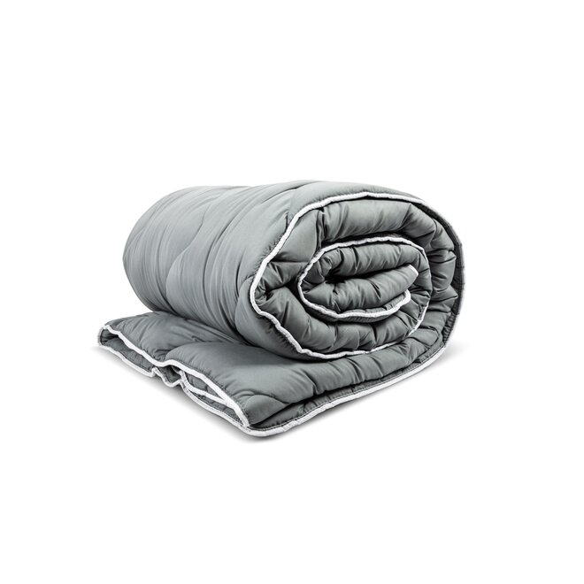 Eazy Dekbed® Grey/Grey - Hoesloos dekbed - Bedrukt dekbed - Dekbed zonder overtrek - Anti Allergie-Wasbaar - Gekleurd