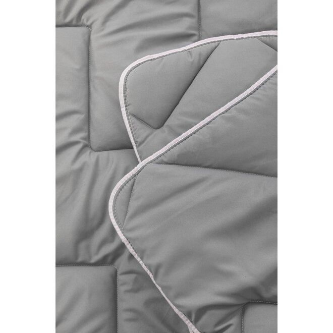 Eazy Dekbed® Grey/Grey - Hoesloos dekbed - Bedrukt dekbed - Dekbed zonder overtrek - Anti Allergie-Wasbaar - Gekleurd