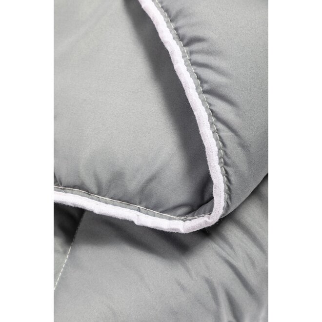 Eazy Dekbed® Grey/Grey - Hoesloos dekbed - Bedrukt dekbed - Dekbed zonder overtrek - Anti Allergie-Wasbaar - Gekleurd