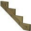 Plus Danemark Staircase stringer 4 steps of pressure treated wood for garden stairs