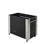 Plus Danemark Cubic design plantenbak met zwenk wielen rechthoek halfhoog 87x50x70cm