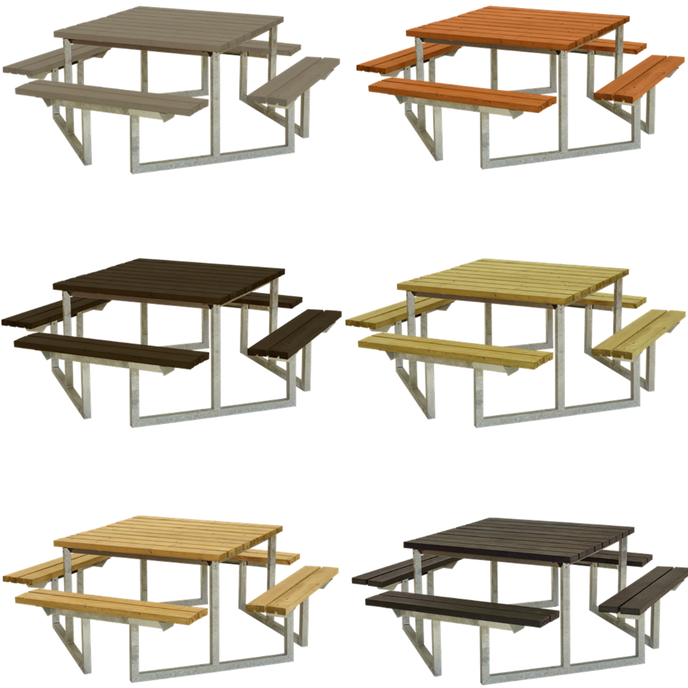 Table De Pique Nique Carree Twist 8 A 12 Personnes Plus Vinuovo