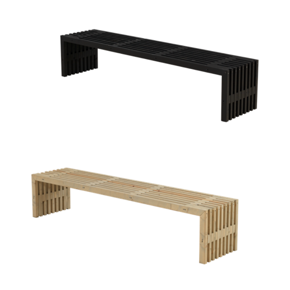 Decorative Bench For Indoor And Outdoor Use 218x49x45cm Plus Vinuovo