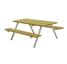 Picnic table ALPHA - 177cm - 177cm - 6 to 8 seats
