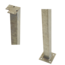 Plus Danemark Poteau d'angle carré en acier - 4.5x4.5x103.3cm pour panneaux de garde-corps