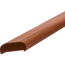 Plus Danemark Main courante en acajou - Angle GAUCHE 45 ° (une extrémité) - 197x6x3,6cm