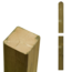 Plus Danemark Tuin paal - 7x7cm - recht en rond uiteinde - naturel geïmpregneerd hout