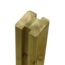 Plus Danemark Tuinpaal met groef - 268x9x9cm - tussenstuk - verlijmd hout
