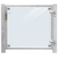 Plus Danemark Glass garden door 115x91cm with lock - in frame with poles for concrete casting