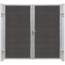 Plus Danemark FUTURA double garden gate 213x145cm - WPC with steel frame with lock and posts-213x180cm