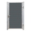 Plus Danemark WPC Single Gate - steel frame with lock and posts - 115x175cm - ARTURA