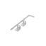 Plus Danemark Locking screw - 40cm - double door - hot dip galvanized steel