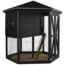 Plus Danemark Complete chicken coop made of wood 6-sided - Black