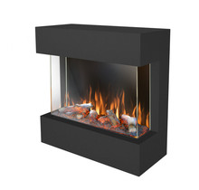 Castello 70 Design fireplace, 73cm wide, natural fire look LED light, cozy warmth