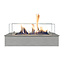 Xaralyn - Ruby Fires Bio-ethanol burner Small - stainless steel, various options - 8x41x16cm