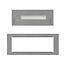 Xaralyn - Ruby Fires Bio-ethanol brander Small met profiel - RVS of zwart RVS - 8x41x16cm