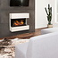 Xaralyn - Ruby Fires Lucca Wall-mounted fireplace Opti-myst® Water vapor - MDF white - 70x74x34cm
