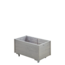 Plus Danemark Black-line bac à fleur rectangulaire 88x48x47cm avec roulettes