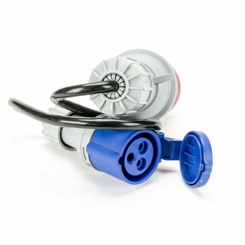 Soolutions rouge CEE 32A (mâle) au bleu CEE 16A (femelle)