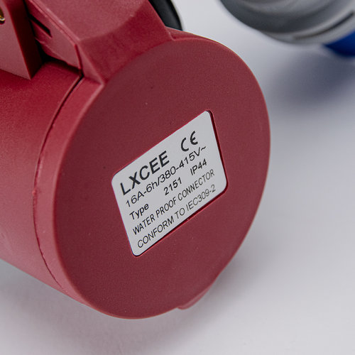 Soolutions bleu CEE 16A (mâle) au rouge CEE 16A (femelle)