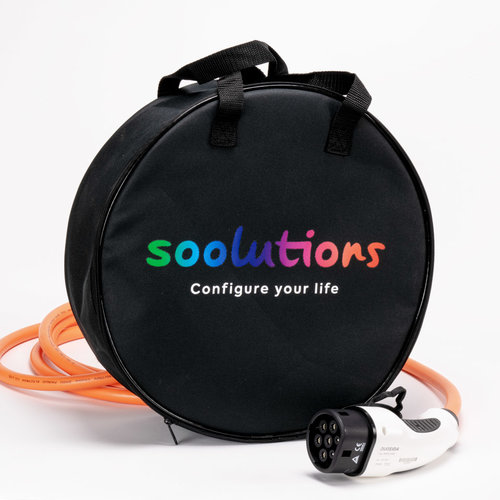 Soolutions Storage Bag for Charging Cables with Logo