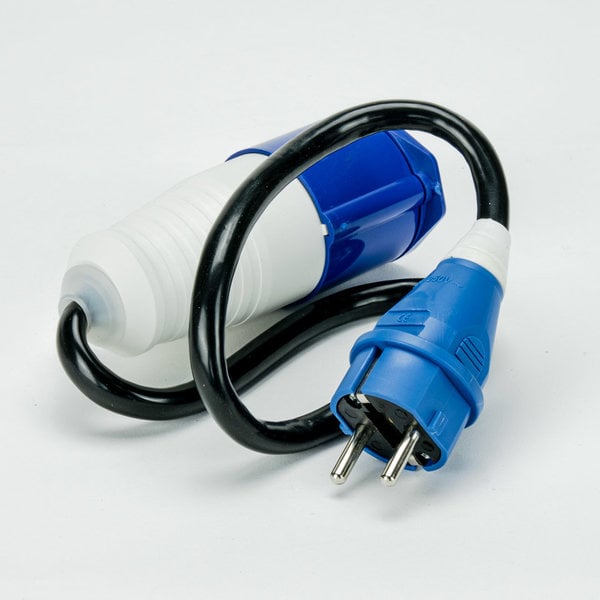 Soolutions Normalstecker (Schuko) an Blue CEE 1 Phase 16A - Kabeladapter