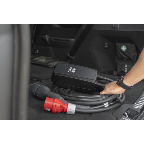 CTEK Njord GO Point de charge portable type 2 avec fiche rouge CEE - 16A triphasée | 6,5m