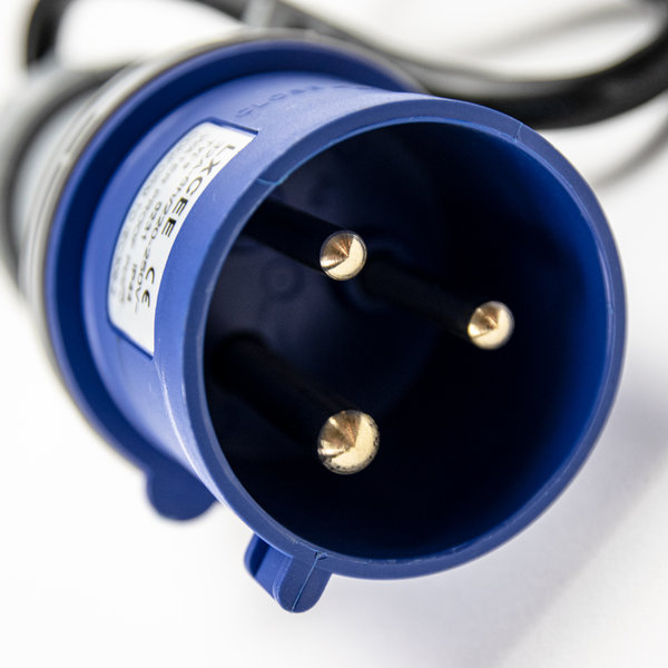 Adaptateur pour EV1 max 7.4 kW --> prise monophasée CEE 16A à 3 broches  (bleu)
