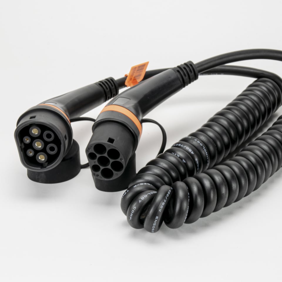 Onitl Type 2 Câbles de charge 32A 1 phase - Spirale