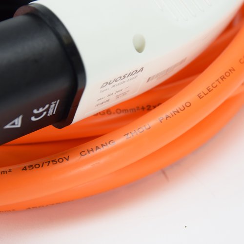 DUOSIDA Type 2 (female) to Type 2 (male) Charging Cable | 32A, 1 Phase | 6m