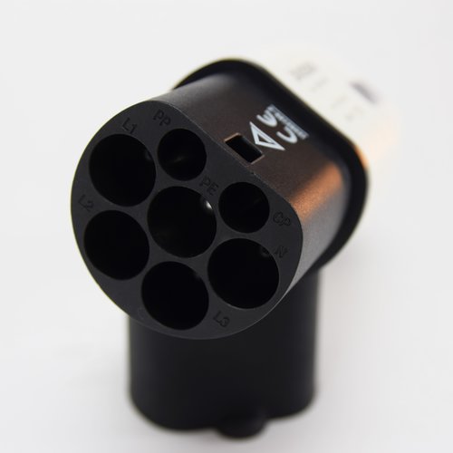 DUOSIDA Typ 2 (männlich) Stecker - Ladestationsseite | 16A-32A - Modell zum Crimpen