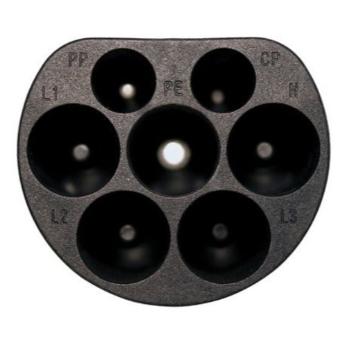 DUOSIDA Typ 2 (männlich) Stecker - Ladestationsseite | 16A-32A - Modell zum Crimpen