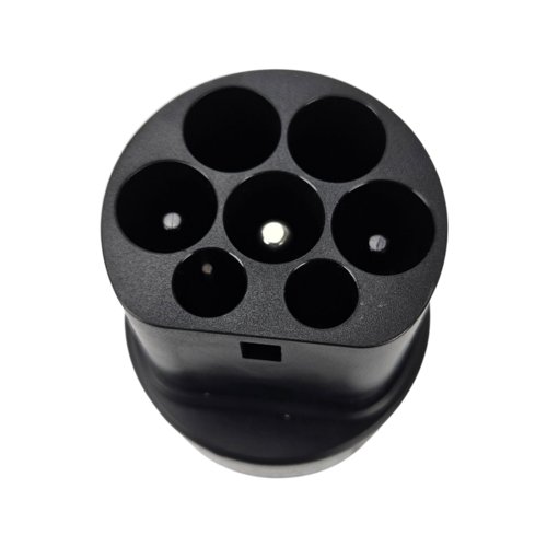 Soolutions Typ 1 Fahrzeugseite auf Typ 2 Ladestation mit festem Ladekabel Adapter