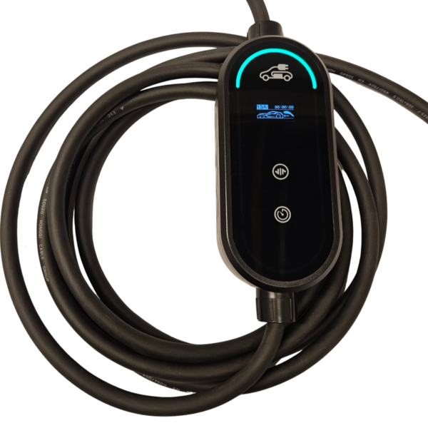 Chargeur EV Portable pour Voitures Électriques, Prise Rouge CEE