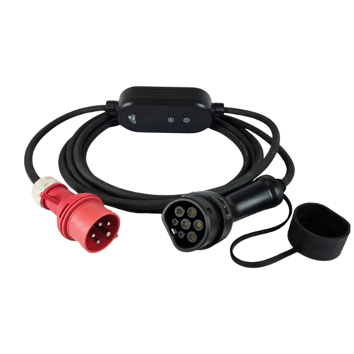 Honors Tragbares Ladegerät Typ 2 für CEE Rot - 16A 3 Phasen