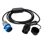 VOPE2-Adaptateur Bleu à 3 Broches, Prise pour Chargeur Portable,  Préservatifs Électriques, Vélos Électriques, CEE 32A-6h/220-250V