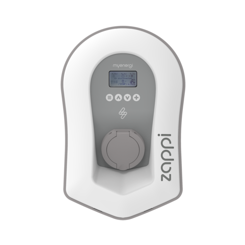 Myenergi Zappi | Socket | Laadpaal Type 2 | 22kW | 3 fasen 32A | zwart en wit